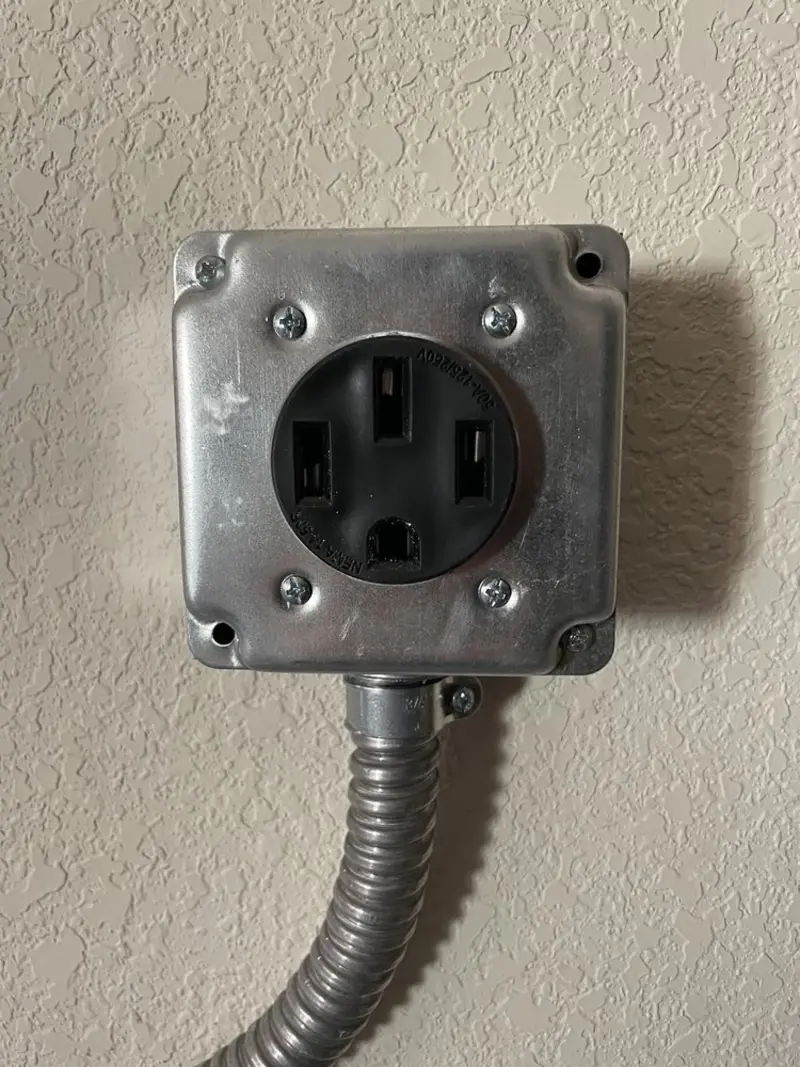 NEMA 14-50 outlet installed for Smart Home Electrical in Bruce